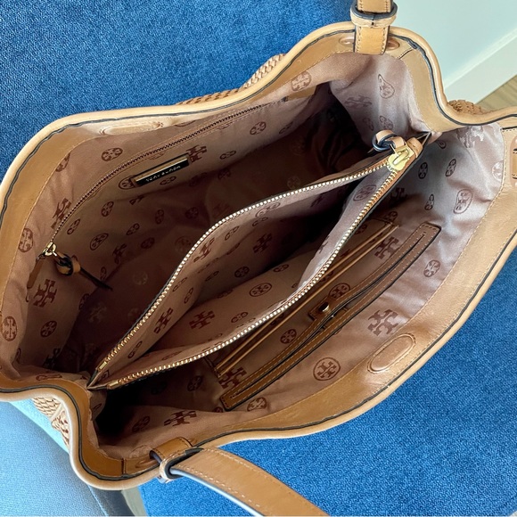 Tory Thea Woven Leather Bag - Picture 3 of 6